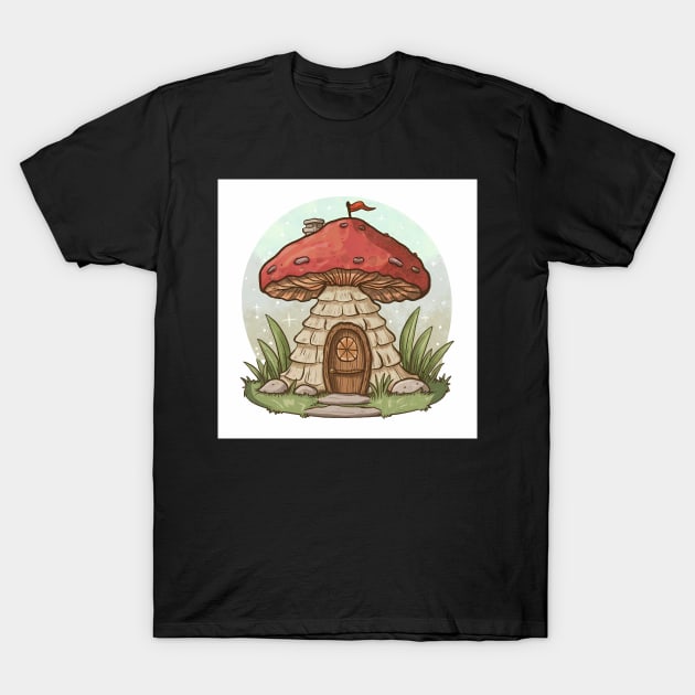 Mushroom Tower T-Shirt by rymeldy